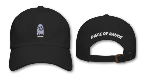 SAUCE X POMG DAD HATS- BLACK