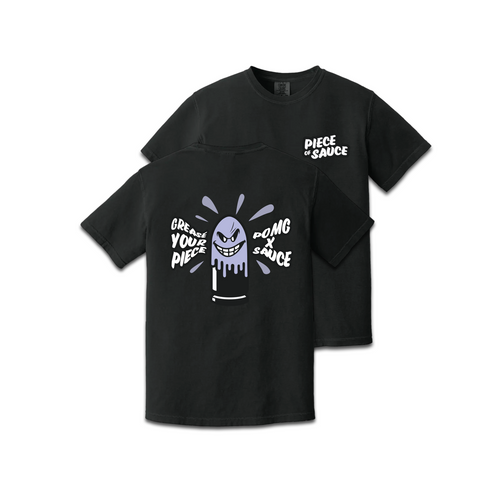 SAUCE X POMG TEE- BLACK