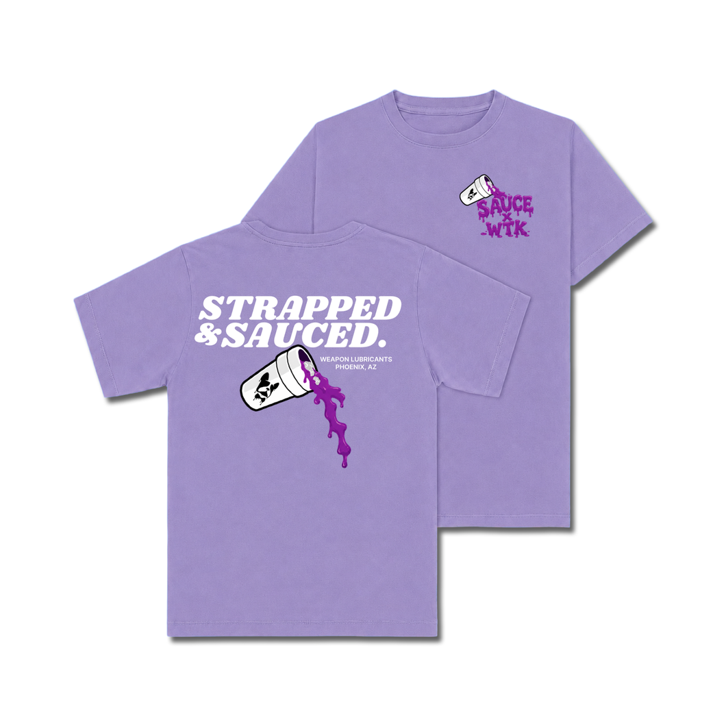 STRAPPED & SAUCED TEE- PURP