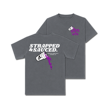 STRAPPED & SAUCED TEE- GREY