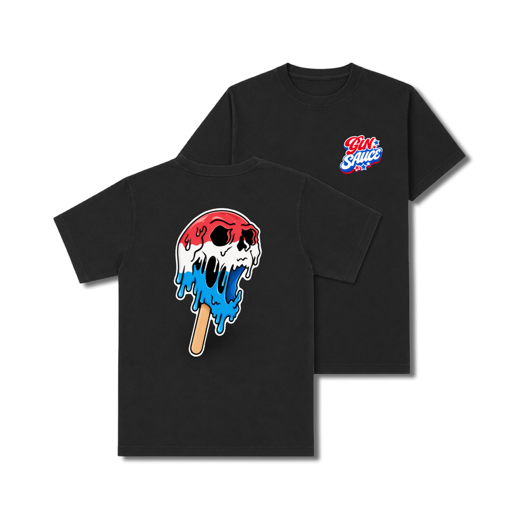 DEATHPOPS USA TEE- BLACK