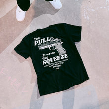 TRIGGER SQUEEZE TEE- BLACK/CREAM